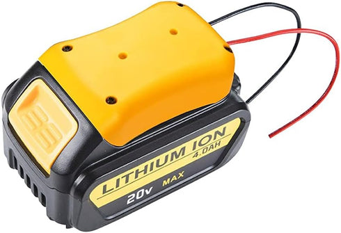 2 Packs Upgrade for DeWALT Battery Adapter - Power Source Mount for Dewalt 20V Battery Adaptor Dock with Wires