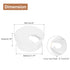 uxcell Cable Hole Cover, 4Pcs 45mm/1-3/4inch ABS Desk Cable Wire Cord Grommet Hole Cover for Office Computer Desk Wire Organizer, White
