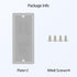 LeMotech 2pc Junction Box Mounting Plate, ABS Plastic Internal Panel with Screws for Electrical Box Installation