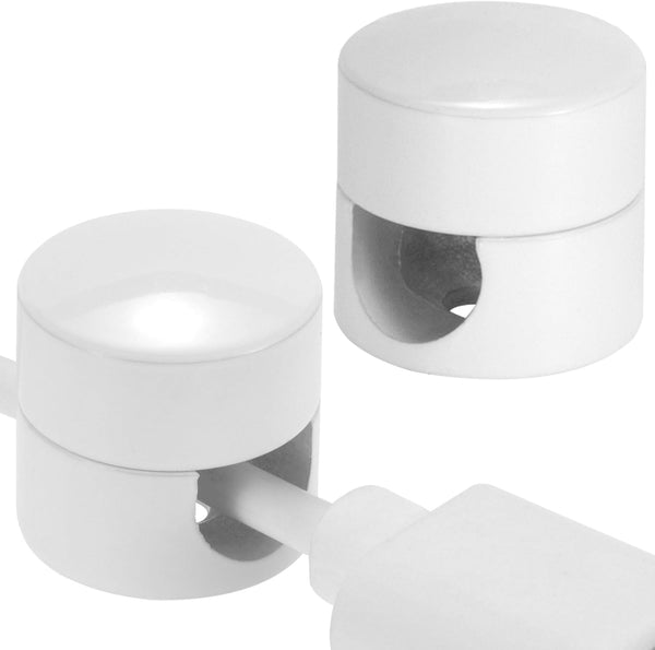 CustomyLife 2pcs Cable Anchors for Desk, Adhesive Metal Cord Organizers, Adjustable 2-in-1 Cord