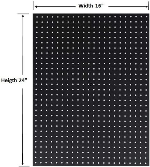 WallPeg Pegboard Wall Organizer Kit - 48" Wide, 2 Pegboard Panels & 36 Locking Hooks for Garage Organization