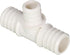 QQSU3431-5 Plastic PEX Poly Alloy Reducing Tee Barb Pipe Fitting, 3/4'' x 3/4'' x 1/2'', White (5 Pack)