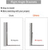 24Pcs 40x40mm 90 L Bracket Corner Braces Stainless Steel Small Shelf Bracket for Wood, Shelves, Cabinet, Wall Hanging