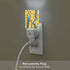 Chrobak LED Night Light,Peacock Tree Cherry Flower Trees Yellow Colorful Bird LED Night Light Plug into Wall with Dusk