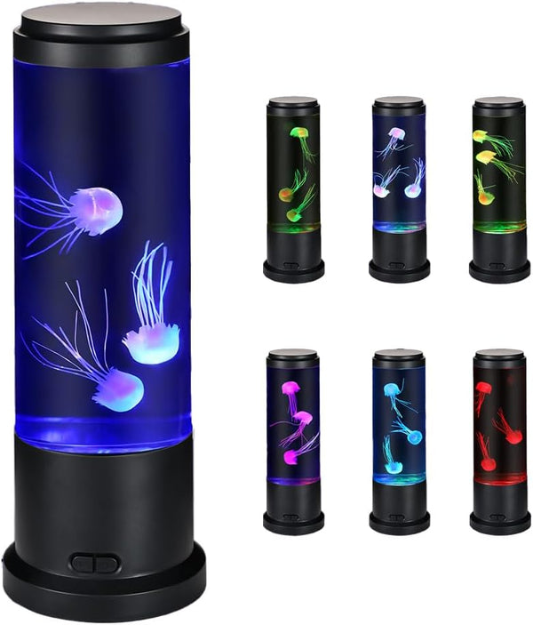 Meloki 11 inch Jellyfish Lamp, LED Jelly Fish Light Lamp, Color Changing