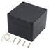 Zulkit Junction Box, IP65 Waterproof Outdoor ABS Plastic Electrical Box, Black 4.7 x 4.7 x 3.5 inch