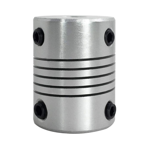 AFUNTA 5 Pcs Flexible Couplings 5mm to 8mm for NEMA 17 Stepper Motors - Compatible with Small CNC Machines & 3D Printers