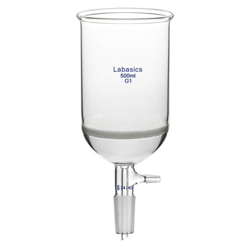 Borosilicate Glass Buchner Filtering Funnel with Coarse Frit (G1), 95mm Inner Diameter, 500ml