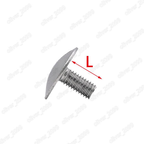 QuarkMRO 304 M2 M2.5 M3 M4 M5 M6 (M4 18mm,50) Stainless Steel Slotted Large Raised Cheese Head Screws x
