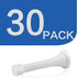 HOMOTEK 30 Pack Heavy Duty Spring Door Stops with White Rubber Bumper Tips
