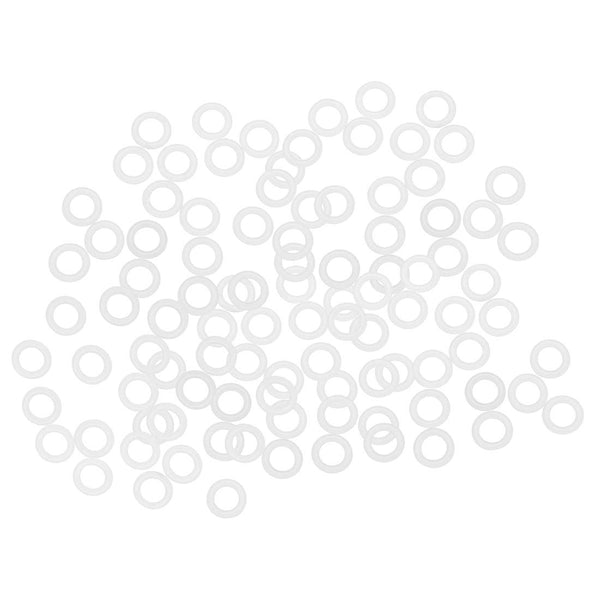 uxcell Silicone O-Rings, 8mm OD 5mm ID 1.5mm Width VMQ Seal Gasket for Pipe Repair, White, Pack of 100