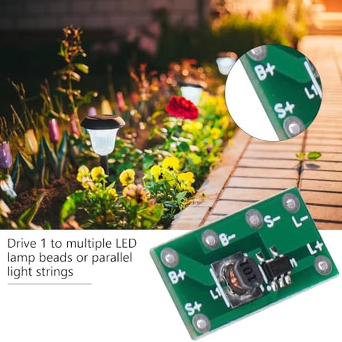 10pcs Solar Lamp Circuit Board, Solar Controller Module for Road Stud Light, Solar Lawn & Christmas Lights
