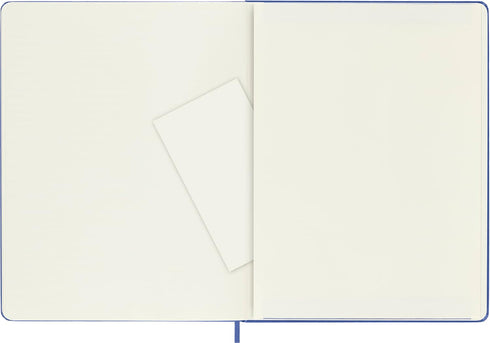 Moleskine Classic Notebook, Hard Cover, XL, Plain/Blank, Hydrangea Blue, 192 Pages
