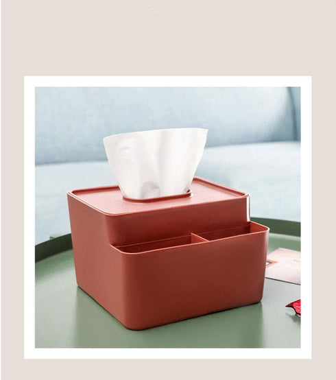 Countertop Q QIHANG Plastic Multifunctional Tissue Box Home Office Desktop Bathroom Sink Bedroom Bedside Cabinet