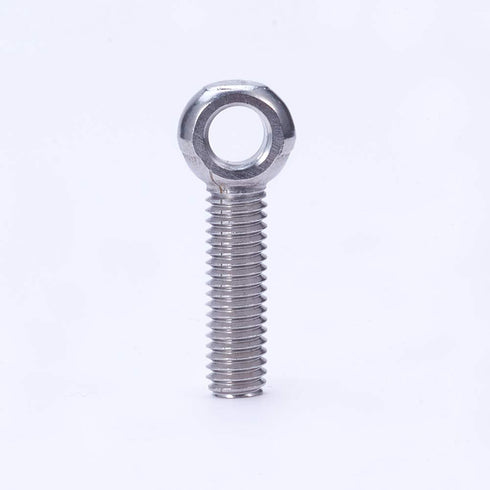 MroMax M6 x 25mm Machinery Shoulder Swing Lifting Eye Bolt, 10Pcs Stainless Steel for Home Renovation