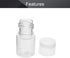 Othmro 10Pcs 5ml Plastic Bottles, Wide Mouth Laboratory Reagent Bottles for Sample Sealing Liquid Storage (Transparent)