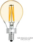GE Lighting Vintage Style LED Light Bulbs, 60 Watt Eqv, Amber Glass, Warm Candle Light, A15 Standard Bulb, Small Base (2 Pack) by GE Lighting
