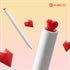 Kaco FIRST Gel Ink Pens, Pack of 2 Cute Stationery Heart Pen Set with 4 Black Refills, Quick Drying, School Supplies