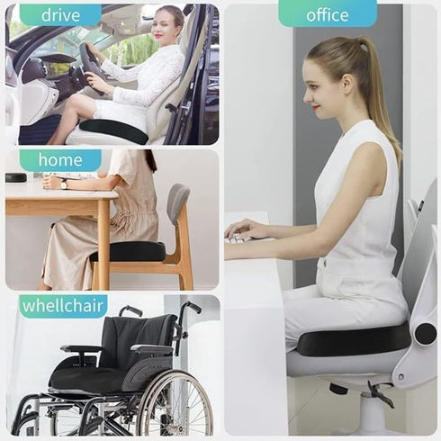 Generic Recommended Orthopedic Seat Cushion for Any Chair Comfort Doctor for Back Support Pain Relief Stress Solution
