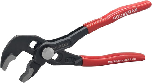Water Pump Pliers, Slip Joint Pliers, 7 Inch Groove Joint Pliers with Comfort Red Grips for Home Repair and Gripping