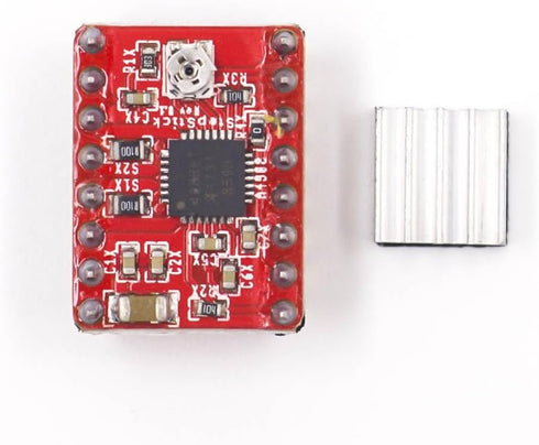 SHILLEHTEK ORIGINAL A4988 Stepper Motor Driver with Heatsink | 1.5A High Current | Compatible with Arduino, Reprap, Mendel, Huxley | Ideal for 3D Printers, CNC Machines & Robotics Projects