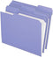 Pendaflex Color File Folders - Letter Size Lavender - 100/BX with Interior Grid