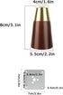 Tophacker Legs,4 Pack 8cm/3.1in Round Tapered Sofa Legs,Wood Furniture Solid Wood Bench Legs,Solid Thick Cabinet