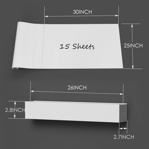Static Cling Dry Erase Sheets, Removable Reusable Whiteboard Poster Paper for Wall, Portable White Board
