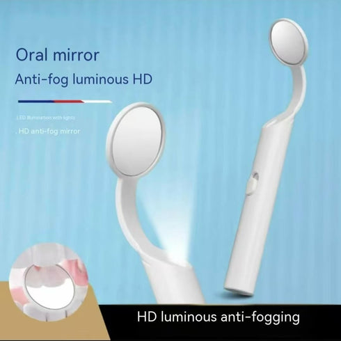 Dental Mirror for Teeth with Light,Inspection LED Tooth Mirror,Anti-Fog Mouth Mirror,Dentist Mirror for Inside Mouth
