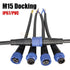 M15 (2pin 1.5 Elecbee Waterproof Connector Male Female Plug Connector LED Power Connector AC/DC Industrial Cord