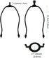 7" E26 Set,for Lamp Shade Harp Holder and Light Base UNO Fitter Adapter Converter Finial Table and Floor Lamps-(Bronze)