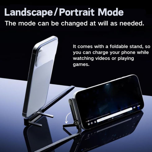 2 1 240W 2026 Sideways Phone Charger, in Invisible Holder Charger Cable, Braided Fast Charge Cable with Built-in Phone