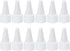 PATIKIL 12Pcs 18/410 Twist Bottle Caps, Plastic Ribbed Edge Squeeze Replacement Caps with Foam Gasket for Paint Lids