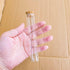 6 (22x120x17mm 1 OZ) Pcs Empty Transparent Test Tube Glass Bottle Vials With Cork Stopper, Clear Glass Bottles Jars