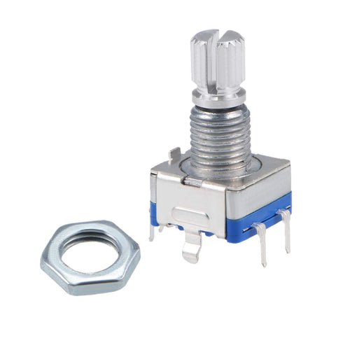 uxcell 360 Degree Rotary Encoder Code Switch Digital Potentiometer EC11 5 Pins 15mm Shaft, 2pcs