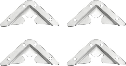 JCBIZ 4PC Wall Mounted Concealed Hooks with Triangular Plugs Mirror Mounting Plates Picture