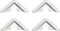 JCBIZ 4PC Wall Mounted Concealed Hooks with Triangular Plugs Mirror Mounting Plates Picture