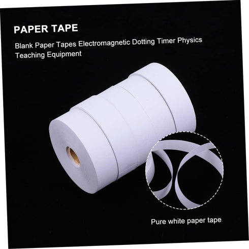 Physics Ticker Tape 5Pcs Timer, Electromagnetic Dotting Tapes for Teaching Equipment and Laboratory Physics Material