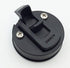 Slam Latch Hatch Round Pull Latch (OWACH AL-958-1) for Boat Deck RV Cabinet Door, Black, 1/4" Door