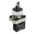 uxcell ZB2-BE101C NO SPST 2 Positions Maintained Rotary Selector Switch, 600V 10A