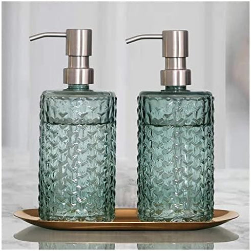 ERoomQ Art Soap Dispenser for Bathroom Kitchen Hotel, Ceramic Hand Sanitizer Bottle Nordic Large Capacity Hand