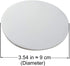 Door Knob Wall Shield, Large White Round Soft Door Stopper Wall Protector, Self Adhesive Door Handle Bumper 2 PCS