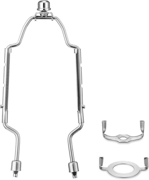8 9 10 inch Adjustable Lamp Shade Holder Kit for Table & Floor Lamps, Heavy Duty Parts with 3/8 Standard Saddle