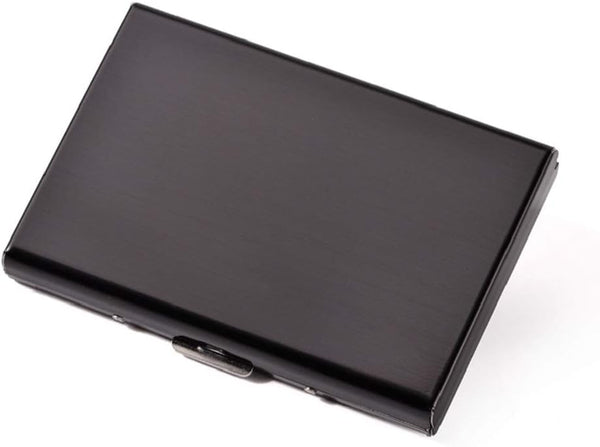EASTNIGHTS RFID Credit Card Holder, Stainless Steel Wallet for Women and Men, 5PCS Card Slots