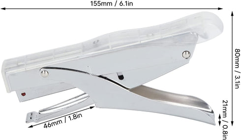 Hand Held Stapler, Mini Stapler for Factories, Schools, Offices, Transparent Paper Stapling Machine