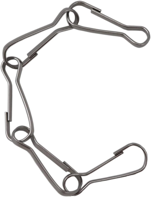 LYECUN 100 Pcs 304 Stainless Steel Spring Snap Hooks, Small Spring Clips for ID Card, Key Chain, 1 Inch (25mm)