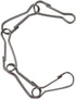 LYECUN 100 Pcs 304 Stainless Steel Spring Snap Hooks, Small Spring Clips for ID Card, Key Chain, 1 Inch (25mm)