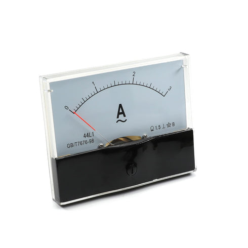 Fielect AC 0-3A Analog Current Panel, 44L1 Amp Ammeter Gauge Meter for Auto Circuit Measurement