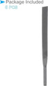 Pneumatic Air Metal File Set, 0.2" Shank Diameter, 5" Total Length, Coarse Tooth Polishing Rasps for Metal