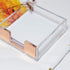 MultiBey Sticky Notes Memo Pad Holder Dispenser, Rose Gold Desk Organizer for Office